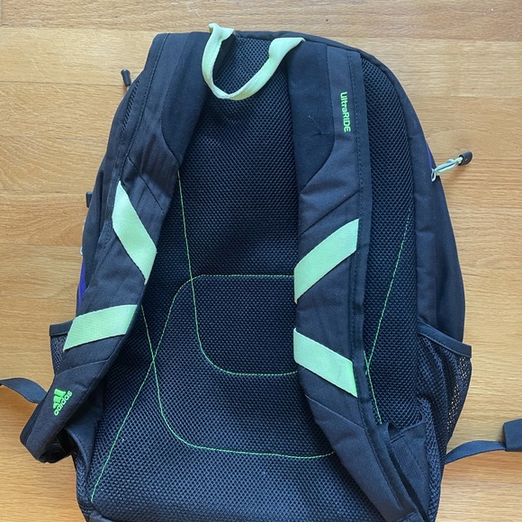 Adidas Ultra Ride Backpack in Black w/ Purple - Picture 2 of 6